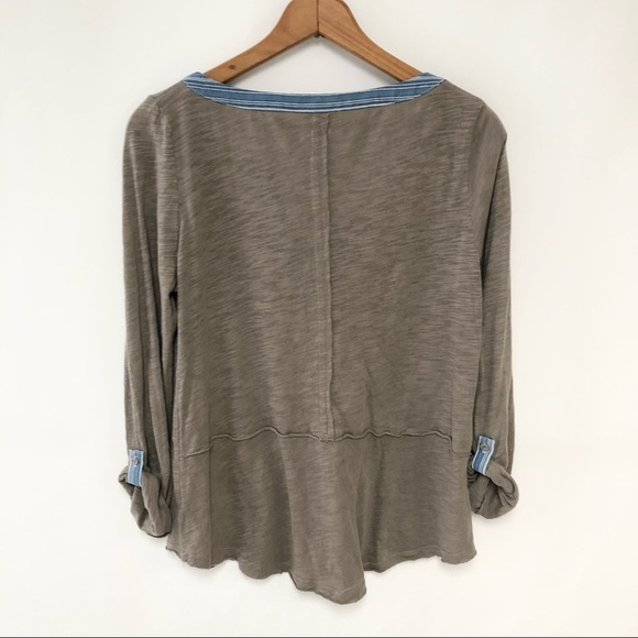 Anthropologie Meadow Rue Cuoco Henley Top Sz S - Picture 5 of 10